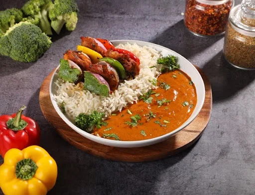 Chicken Tikka Rice Bowl in Makhani Sauce