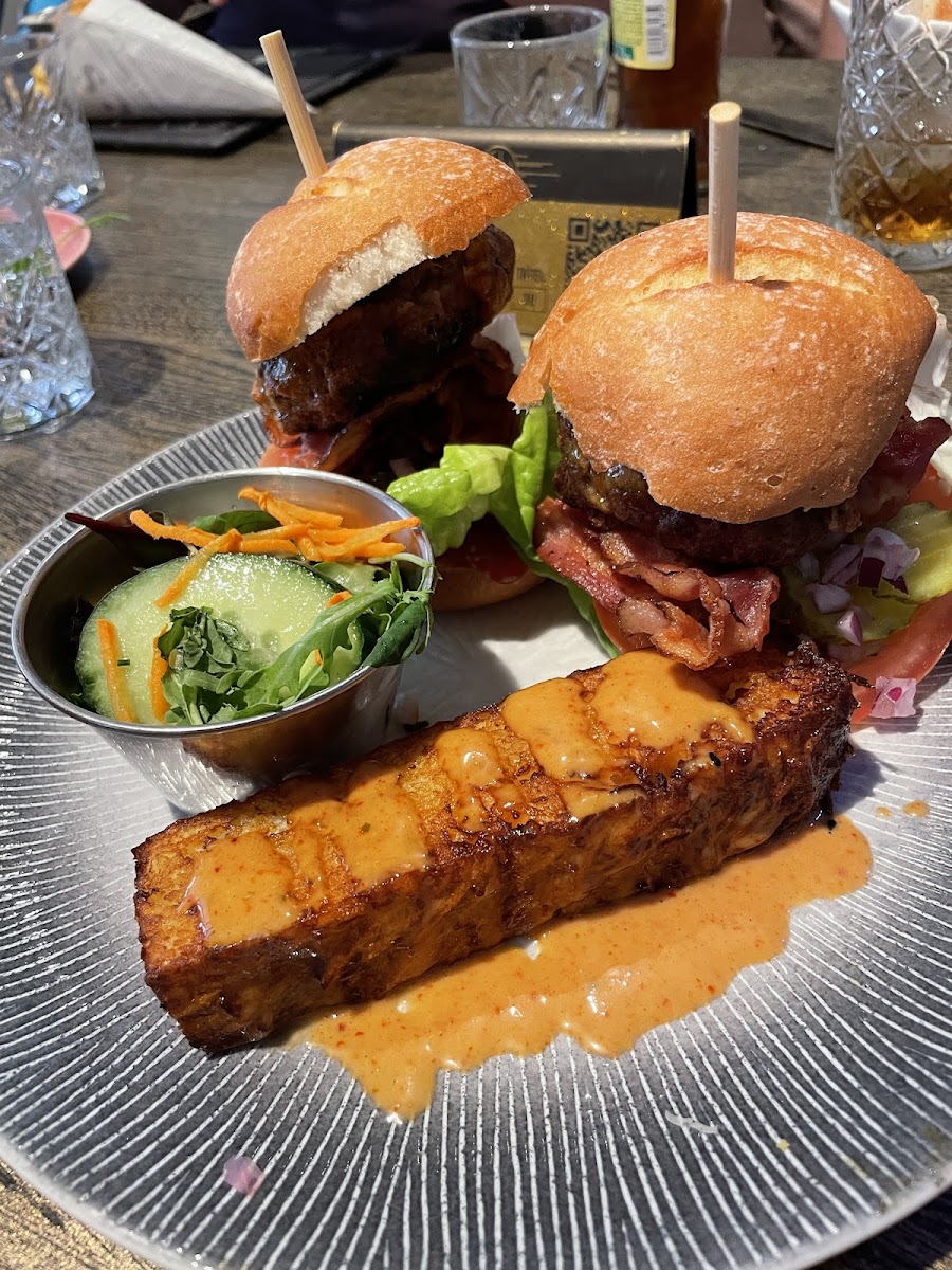 Hamburger with glutenfree bread