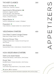 The Nest - The Den menu 2