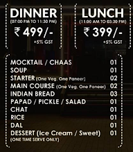 Crystal Cafe menu 1