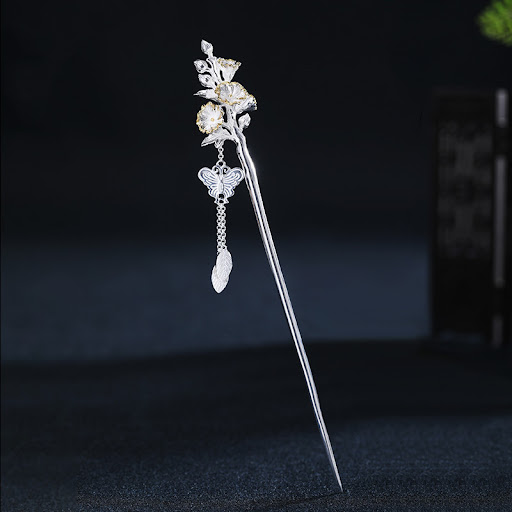 Title 5, Twelve Flower Gods Ancient Style Sterling Silve...