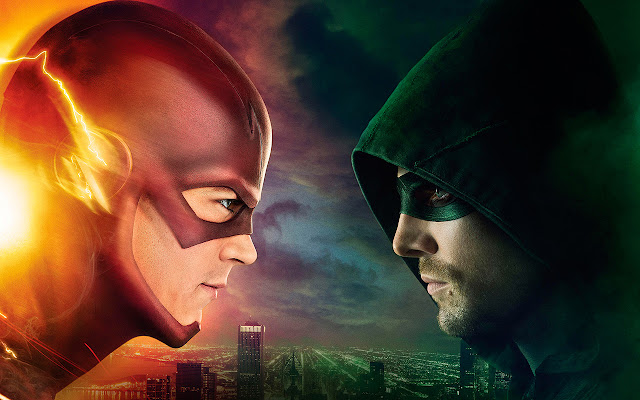 The Flash vs Arrow - CW - HD chrome extension