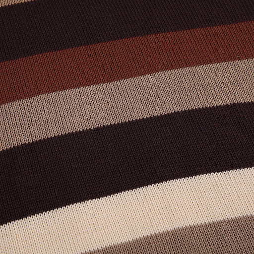 Title 12, Niche Lazy Colorful Striped V-neck Patchwork Lo...