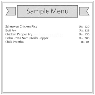 Varadhan Mess menu 1