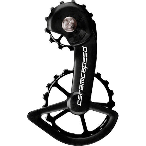 Ceramic Speed Shimano 9100/9150 Oversized Pulley Wheel System: Coated, Alloy Pulley, Carbon Cage, Black