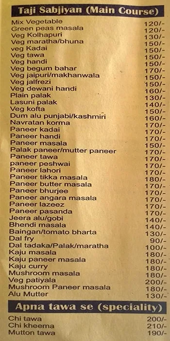 Mayuresh Family Restaurant menu 