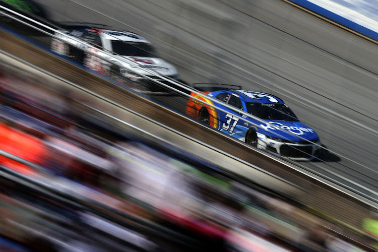 Ryan Preece, driver of the #37 Kroger/Reese's Chevrolet, during the NASCAR Cup Series GEICO 500 at Talladega Superspeedway on April 25 in Alabama.