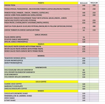 Myron Restaurant N Cafe menu 