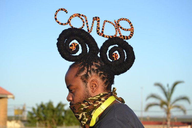 Onele Cembi from Uitenhage twists his dreadlocks into words to education his community.