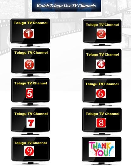 Online Telugu Live TV Screen 1