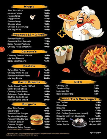 Doctors Pizza menu 