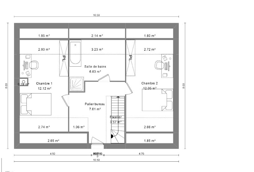  Vente Terrain + Maison - Terrain : 444m² - Maison : 100m² à Le Breuil-en-Auge (14130) 