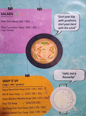 Orange Chopsticks menu 