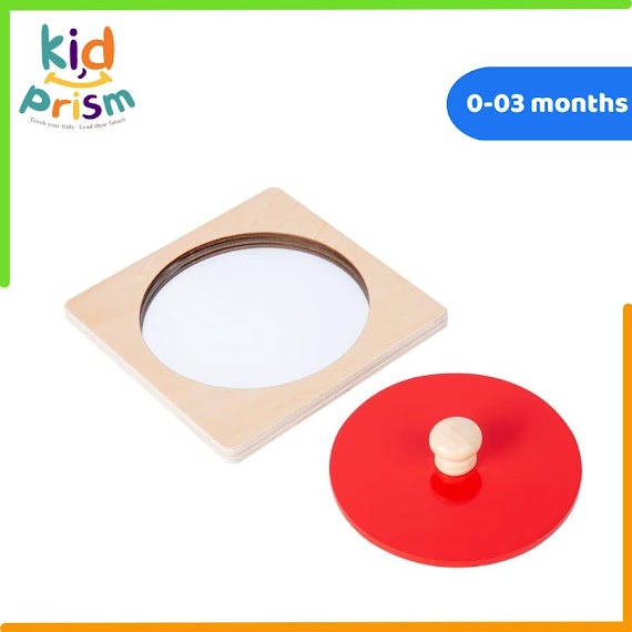 Đồ Chơi Giáo Dục - Gương Montessori Chất Liệu Gỗ & Kính An Toàn Dành Cho Trẻ Từ 0 - 03 Tháng