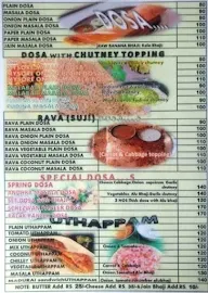 South Indian Restaurant menu 2