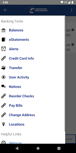 Screenshot ComancheCFCU Mobile
