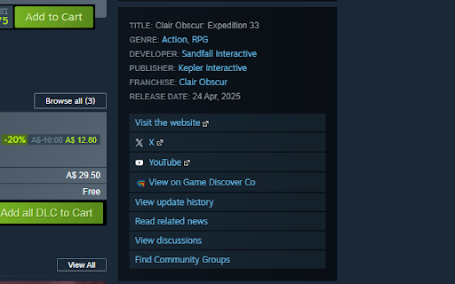 Steam - Game Discover Co Link screenshot 1
