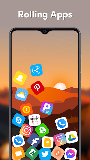 Screenshot Rolling Icon: 3D Wallpaper