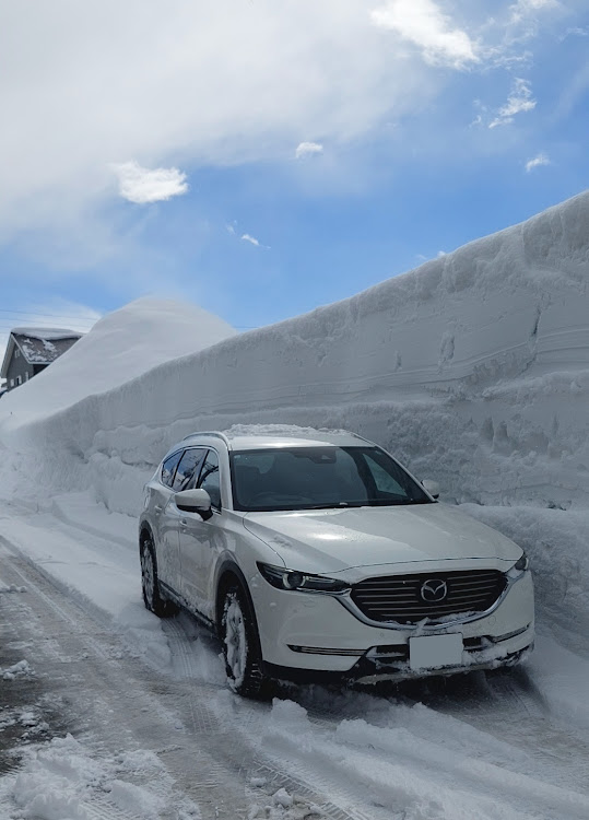 スカイラインの春はもうすぐ・ドライブ・残雪と愛車・豪雪地帯と我が愛車に関するカスタム事例の投稿画像6枚目