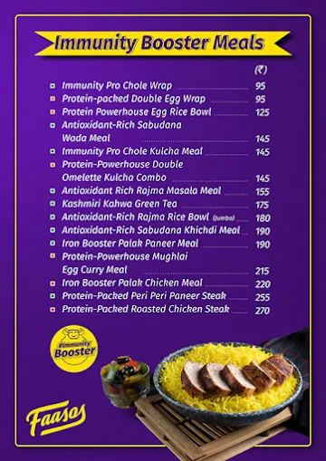 Faasos - Wraps, Rolls & Shawarma menu 