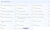 MD Snacks menu 1