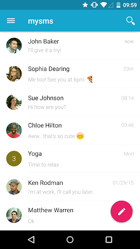 Screenshot mysms - Remote Text Messages