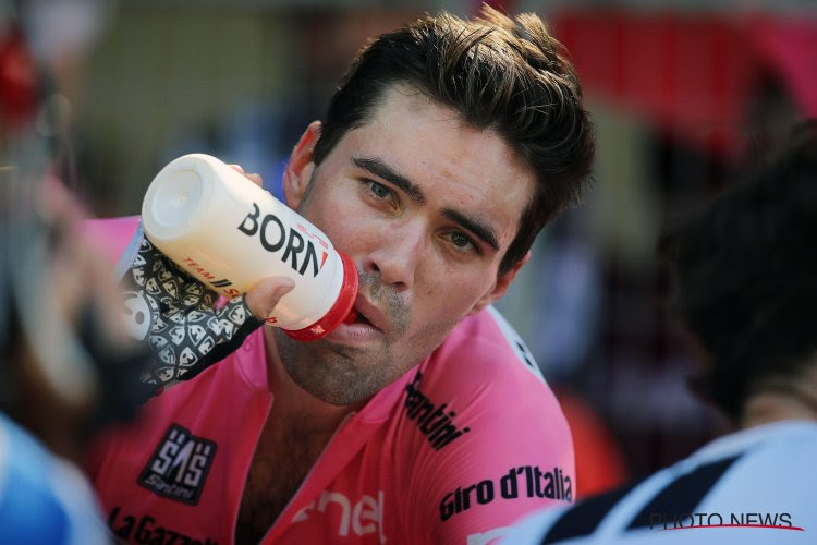 Tom Dumoulin reageert na sanitaire stop en het behouden van de roze trui: "Teleurgesteld"