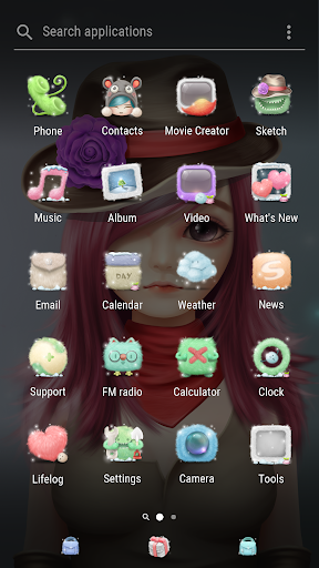 Beautiful Girl Xperia Theme