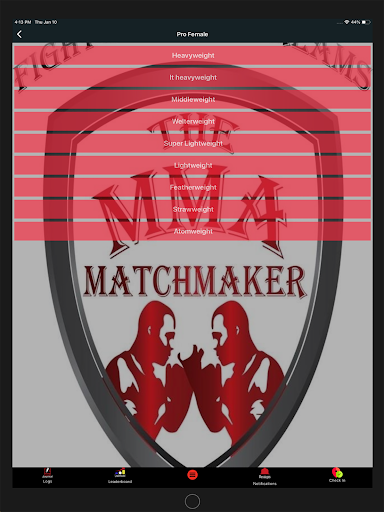 The MMA Match Maker