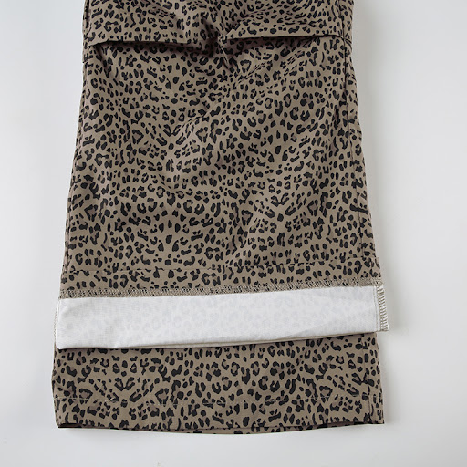 Title 12, Slim Woven Leopard Print Casual Pants for Women...