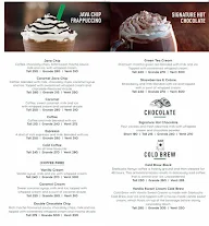 Starbucks menu 5