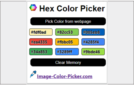 Hex Color picker for Chrome™ Preview image 0