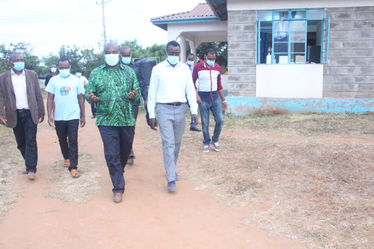 Senator Kiio Wambua at Ikutha Level 4 Hospital.