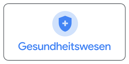 Eine Karte mit dem Symbol für die Kategorie „Gesundheitswesen“
