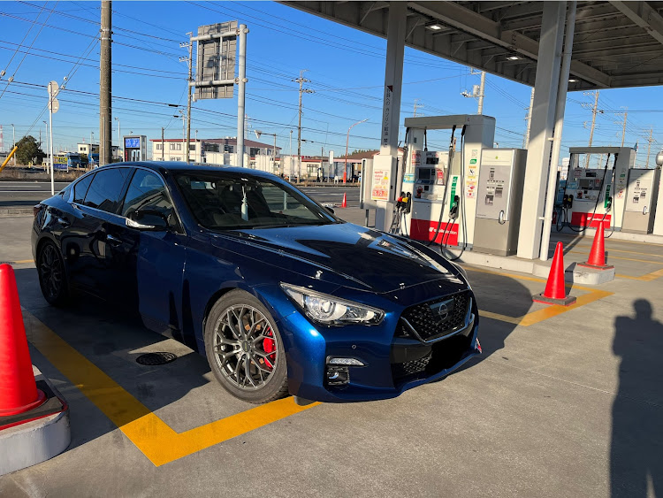 スカイラインのスタッドレスタイヤ・冬仕様・RSR車高調・寒すぎる・オフ会に関するカスタム事例の投稿画像1枚目