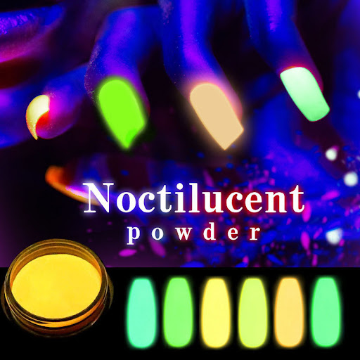 Title 4, 12 Color Nail Art Luminous Powder Phosphor Glow...