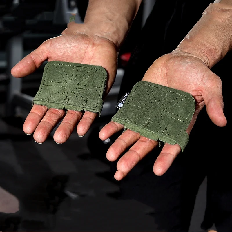 Title 3, Guantes Fitness de Palma en Piel de Vaca Sin De...