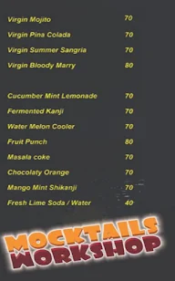 Mocktails Workshop menu 3