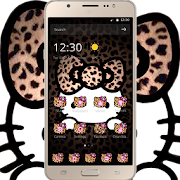 Yellow Leopard Kitty Diamond Themes  Icon