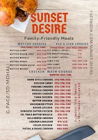 Sunset Desire menu 8