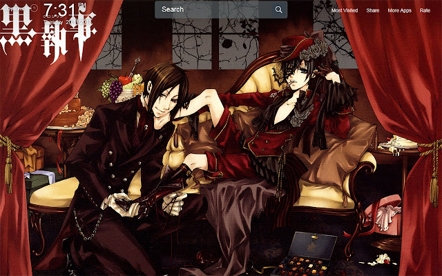 Black Butler Wallpapers Theme New Tab