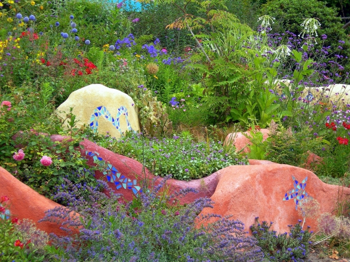 Un angolo del giardino di cordina