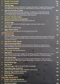 Egg O Static - The Egg Cafe menu 1