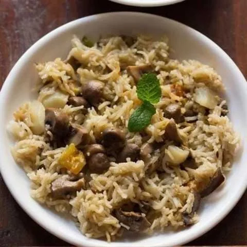 Mushroom Pulao