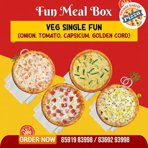 Veg Single Fun Meal Box Of 4 Pizzas