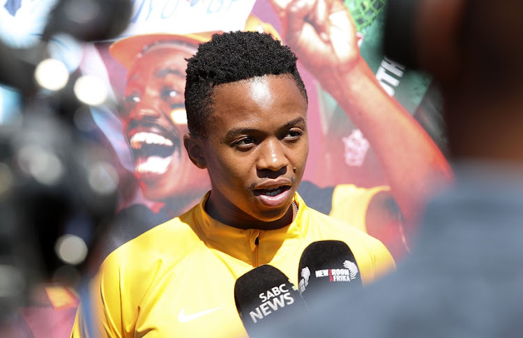 Nkosingiphile Ngcobo of Kaizer Chiefs at a media day at Chiefs Village in Naturena, Johannesburg, ahead of Saturday's Carling Black Label Cup.