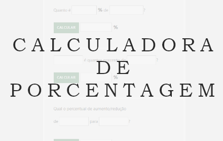 Calculadora de Porcentagem small promo image