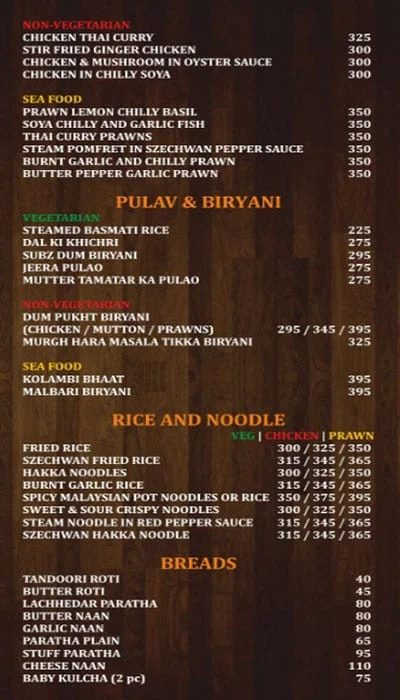 CLA menu 