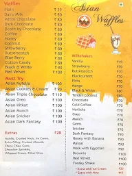 Asian Waffles menu 2