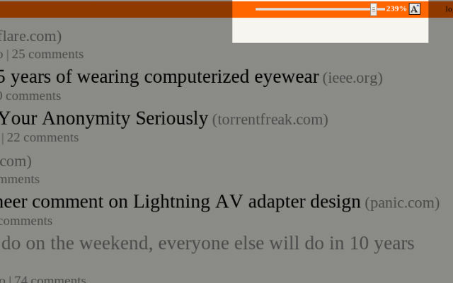 Adjust HackerNews Font Size Preview image 1